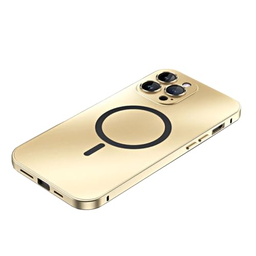 YAOZOCASE for iPhone Case,Compatible with MagSafe,Magnetic Luxury Aluminum Metal Frame,Military...