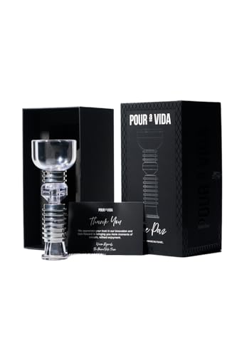 POUR a VIDA The Paz Magnetic Filtration Funnel - Stainless Steel Funnel for Smoother, Enhanced & Refined Drink Flavor - Premium Barware Essentials