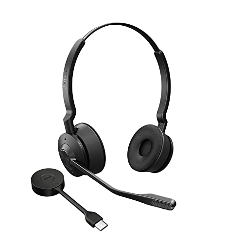 Jabra Engage 55 – Micro-casque stéréo sans fil avec adaptateur DECT USB-C Link 400, Microphone à réduction de bruit, Longue portée, Protection auditive -Certifié Google Meet/Zoom, Compatible UC – Noir - Les Beatles, Paul McCartney, John Lennon, RIngo Starr, George Harrison Jabra Engage 55 - Micro-casque stéréo sans fil avec adaptateur DECT USB-C Link 400, Microphone à réduction de bruit, Longue portée, Protection auditive -Certifié Google Meet/Zoom, Compatible UC - Noir
