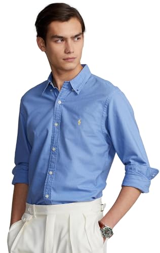 Image of POLO RALPH LAUREN Men's Classic Fit Plaid Oxford Shirt