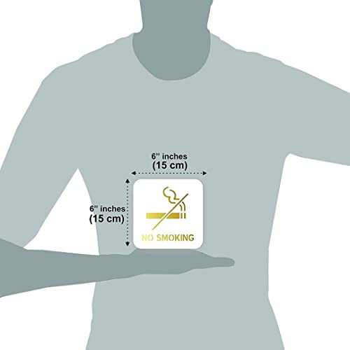 Image of CVANU 1pc No Smoking Acrylic Sign Board for Office /Business /Hospital Sign SelfAdhesive Board c35