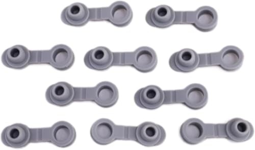 10Pcs Grey Universal Silicone Sealing Bottle Straw Hole Grommets Stopper Lids Straw Plug Replacement Tumber for Thermos Cup, Wine Stoppers and Pourers Kitchen Utensils and Gadgets (20/30OZ)