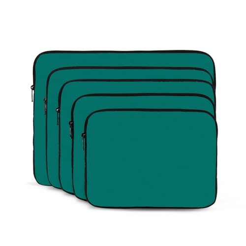Solid Dark Green Laptop Sleeve Case 15 Inch Suitable For Notebook Computer Tablet Traveling Carrying Simple Case2