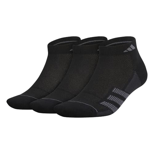 adidas Men's Superlite Stripe Low Cut Socks (3-Pair), Black/Onix/Night Grey, XL, (Shoe Size 12-15) adidas Men's Superlite Stripe Low Cut Socks (3-Pair), Black/Onix/Night Grey, XL, (Shoe Size 12-15)