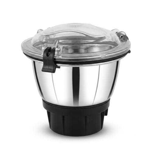 Image of Butterfly Mixer Grinder Chutney Jar Assembly MM 300 | 300ml Stainless Steel Small Chutney Jar | Complete Jar with Blade & Lid | Compatible with Butterfly Mixer Grinders