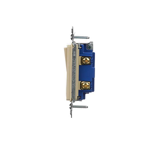Image of Eaton 7501V 15-Amp 120-Volt Single-Pole Decorator, Ivory