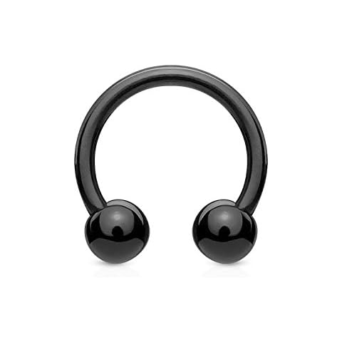 Piercings anneaux bioflex noir - ile aux piercings Cover