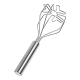 Mikikit Kartoffelstampfer Kartoffeln Kartoffelrührer Fleischzerkleinerer Für Hackfleisch Stampfer Küchenwerkzeug Hackfleisch Smasher Avocado Smasher Avocado Stampfer Für Edelstahl Silber