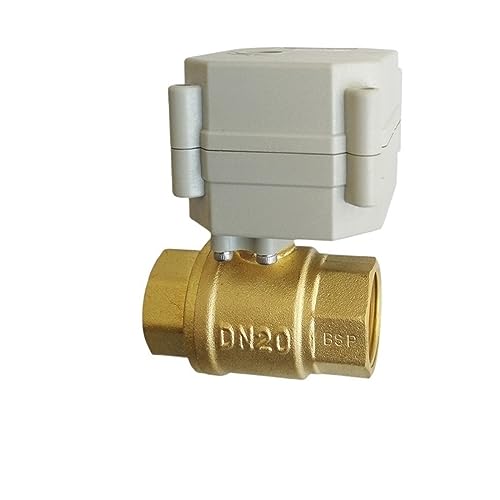 Válvula eléctrica de latón de 2 vías 3/4 ''DN20 válvula eléctrica de puerto completo normalmente abierta/cerrada con indicador for aplicación de agua Piezas de válvulas de apertura y cierre de aire, g