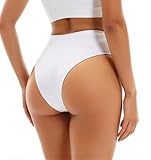 Booty Shorts for Women Sexy High Waist Yoga Workout Gym Dance Hot Pants Butt Lifting Rave Bottoms White
