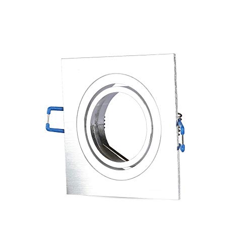 V-TAC VT-782 1XGu10 Fitting Square Aluminum Brush, Aluminium