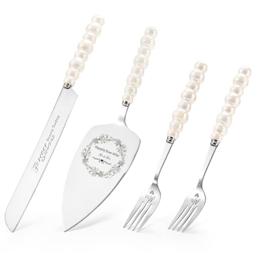 Comparison: Best Knives For Wedding Registry 9 BEKESIN Wedding Cake Knife and Server Set,Ceramic Pearl Handle Cake Cutting Set for Weddings, Engagements, Anniversaries, and Engagement Gifts for Couples