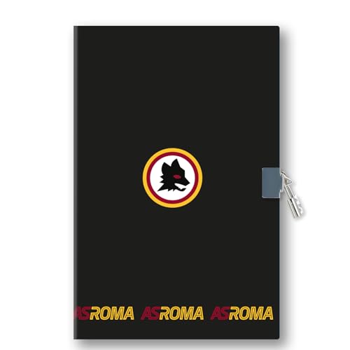 Seven Diario segreto del tifoso AS ROMA per ragazzi, Lucchetto e confezione regalo inclusa, Bambino, Ragazzo, Calcio, Prodotto ufficiale, Idea regalo