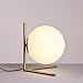 Produktbild Wlnnes Moderne E27-Rezeption Lampe Tischleuchte Nordic Schlafzimmer Nachttischlampe kreative Schatten Kugel Mond Globe Glas Tischlampe for Wohnzimmer Studienbüro