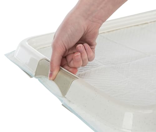 Trixie Welpentoilette Puppy Loo, 65 x 55 cm, 10 St. Nappy-Stubenrein, 60 × 60 cm - Modern, Beige/Creme - Für Welpenbesitzer, Hausschulung - Hund