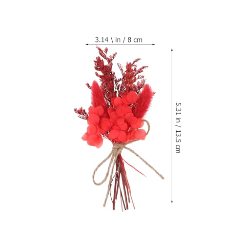 Mini ramo floral seco decorativo natural x5 miniatura 2