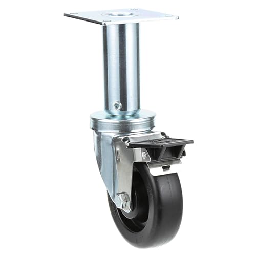 Exact FIT for MAGIKITCH'N PP10815 Caster, 4" Wheel, 9" Lift, W/Brake - Replacement Part BY MAVRIK