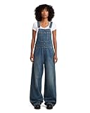 G-STAR Women's Straight Leg Dungaree, Blue, XL