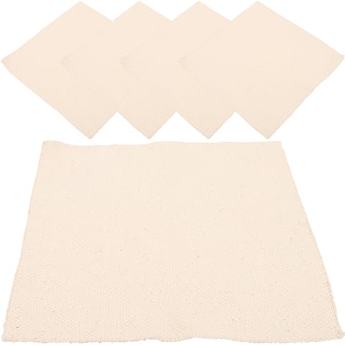 LALAFINA 5 Sheets of Cross Stitch Cloth Fabric Embroidery Cloth DIY Sewing Embroidery Materials Needlework Accessory
