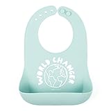 Bella Tunno Wonder Bib - Adjustable Silicone Baby Bibs for Girls & Boys, Durable and Waterproof BPA...