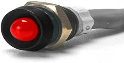Super Bright Red LED Indicator Light With Black Bezel 2800 mcd Light Output