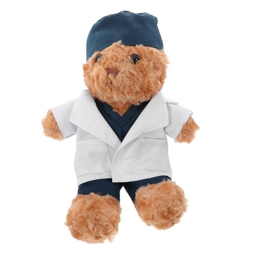Ours en peluche docteur 30 cm - Peluche profession médicale pour garçon et fille
