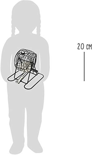 small foot Bingo, Bingotrommel mit Zubehör, für bis zu 5 Spieler, Gesellschaftsspiel für die ganze Familie, 2854, 20 cm