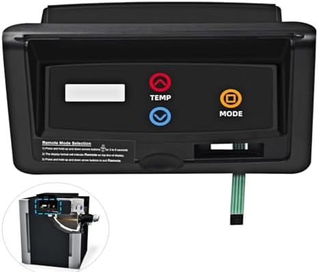 IHOUMEX 009491F 009492F Control Bezel with Switch Decal Membrane Compatible with Raypak Pool Heater Control Panel R185B, R265B, R335B, R405B ID Digital Pool Heaters