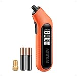 AstroAI Digital Tire Pressure Gauge 3-300 PSI, ANSI Grade 2A (±0.5%) High Accuracy, Replaceable AAA Batteries with Presta Valve Adaptor, Large Screen with Backlight and Flashlight, 4 Settings, Orange