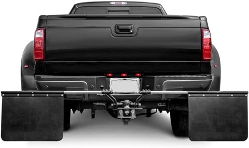 Image of 2 inch Hitch Mounted Mud Flaps, Mud Flaps for Most Pickup Truck, Adjustable Width from 66.75 inch to 97 inch