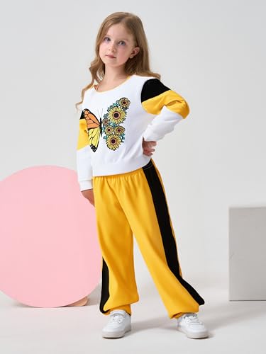 Image of Axumity Toddler Baby Girls Clothes Long-sleeve Tie Dye Hoodie Sweatshirt Pants Hooded Outfit Set