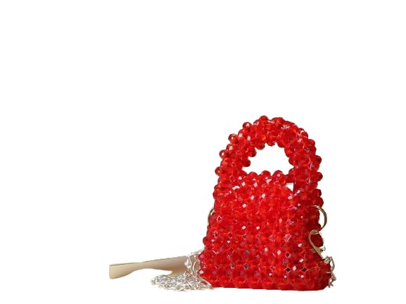 GenericBahr by Shahbaaz Handmade Red Mini Crystal Handbags – Elegance in Every Detail