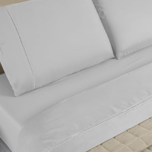 Kit 7 Peças Cobre Leito + Lençol Casal Percal 400 Fios (Bege)