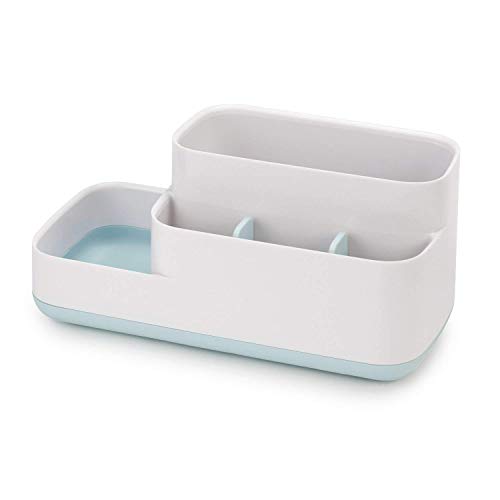Image of Plastic Multipurpose Storage Holder Stand for Bathroom Toothbrush Tongue Cleaner Soap Comb Razor Shaving Kit and Toiletries Cosmetics Organizer (K-3)