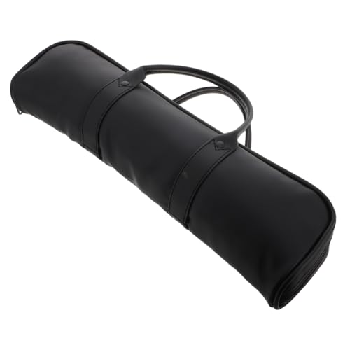 FUNOMOCYA Recorder Case Cover Bag 16-hole Flute Carrying Bag Dizi Storage Faux Leather Stylish Appearance Perfect for Musicians