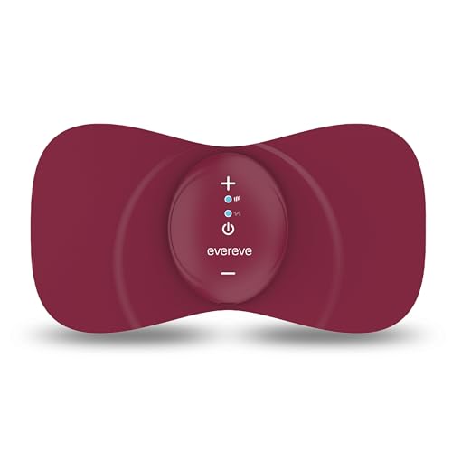Image of Evereve Elegant Period Pain Reliever, TENS and Heat massager for Natural Menstrual Pain Relief, 15 Intensity Levels, Rechargeable Battery, 2 replaceable gel pads, 1 year warranty, Medical Device
