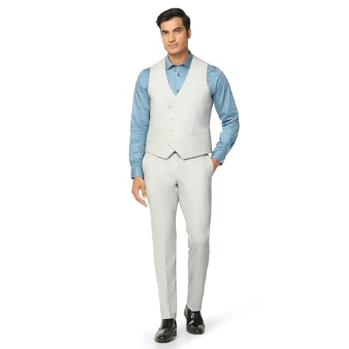 Image of blackberrys Men's Slim Fit Checked 3-Piece Suit