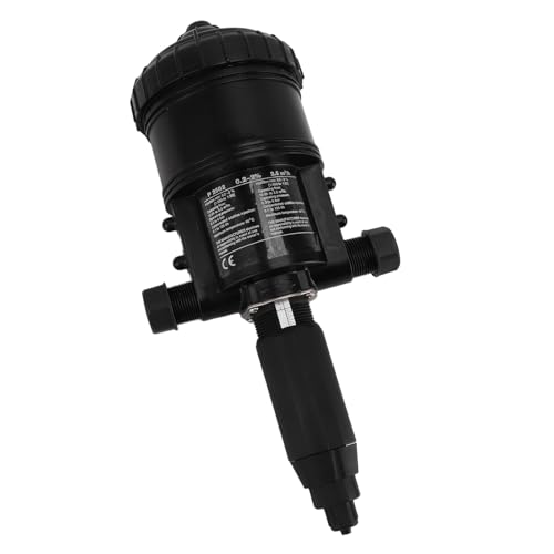 Aramox Inyector de Fertilizante, Bomba Dosificadora de Plástico Alimentada por Agua, Rosca Macho G3/4, Mezcla de Relación Ajustable, sin Funcionamiento Eléctrico, para Riego por Goteo de Jardín,