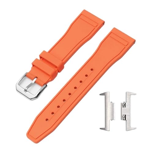 [g -] FKM Xgbv A_v^[ Tissot PRX T137.407/T137.410 Super Player 40mm Y tbfS NCbN[X EHb`oh RlN^ 12mm ƌ݊(Orange)
