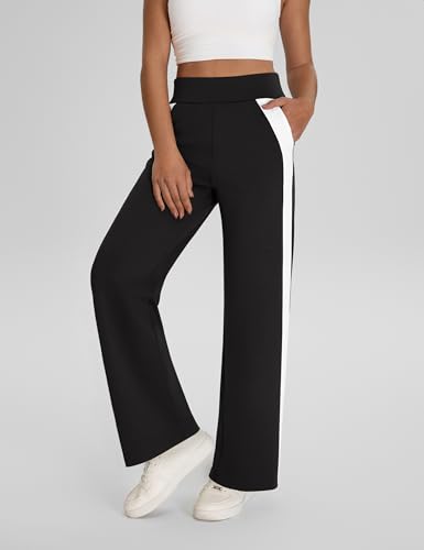 BMJL Womens Casual Lounge Pants Wide Leg Sweatpant Work Loose High Waisted Trousers with Pockets2