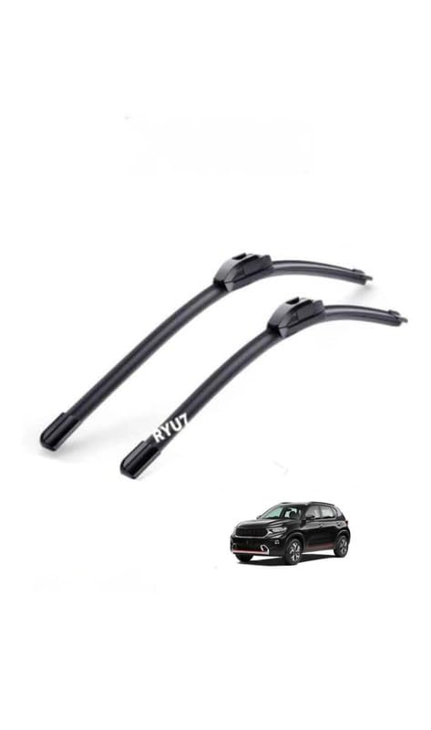 Image of All Season Frameless /Soft Wiper Blades Fits For Kia Sonet 24 inch /600mm+16 inch /400mm(Pack of 2)