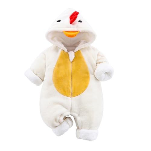 Cadeau Pâques bébé combinaison caneton pelucheux et chaud