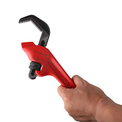 Image of 9-1 /2-inch Hex Offset Wrench, Model E-110 Hex Pipe Wrench,1-1 /8 inch - 2 5 /8 inch Capacity