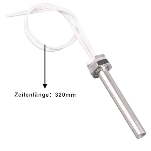 AIICIOO Patronenheizelement 3/4 Zoll 26.4mm Flansch AC 220V 1000W Edelstahl Elektroheizung Eintauchheizkörper