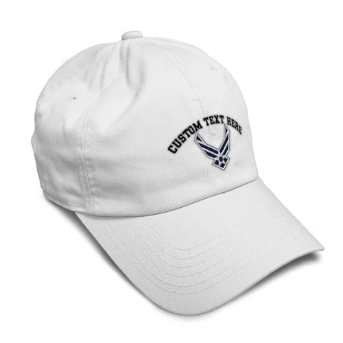 Image of Speedy Pros Soft Baseball Hat Embroidered Dad Hat Air Force Emblem Embroidery Men & Ladies Baseball Cap Cotton