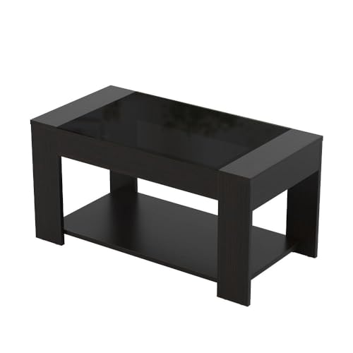 Image of Wakefit Center Table | 1 Yr Warranty | Coffee Table for Living Room Wooden, Tea Table for Living Room Wooden, Sofa Table, Free Installation from Brand, Modern Multi-Functional & Wobble-Free(Vellun)