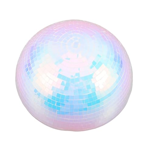 Bola espejada reflectante de 20 cm LIFKOME para decoración de bodas y fiestas temáticas de los años 70-90, semiesfera de espuma y plástico con acabado espejo y gran durabilidad