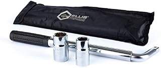 Ellis Excellence Travel Emergency Breakdown Multifitment (17mm, 19mm, 21mm & 23mm) Extending Telescopic Wheel Brace Wrench Including Durable Storage Bag