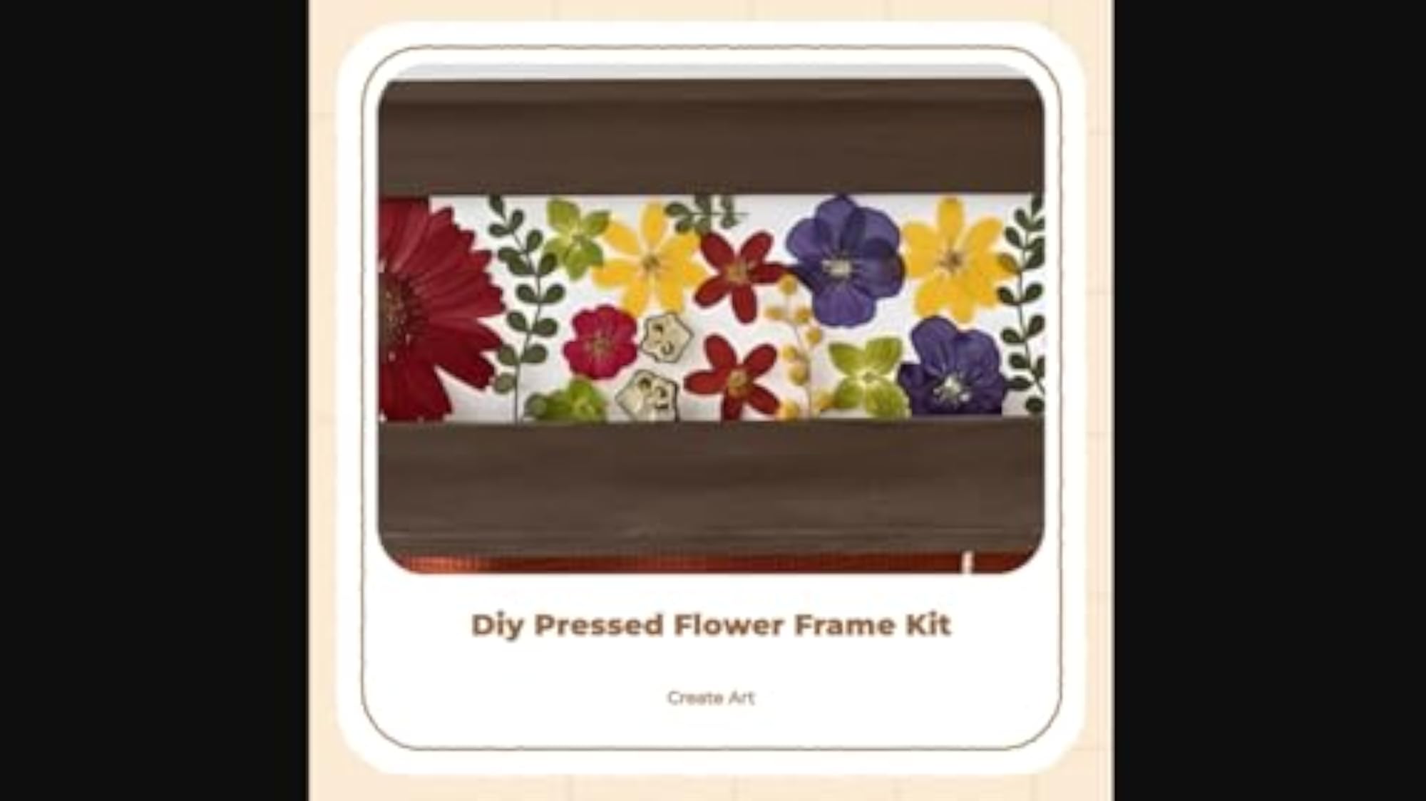 Pressed Flower Frame Kit for DIY Crafting