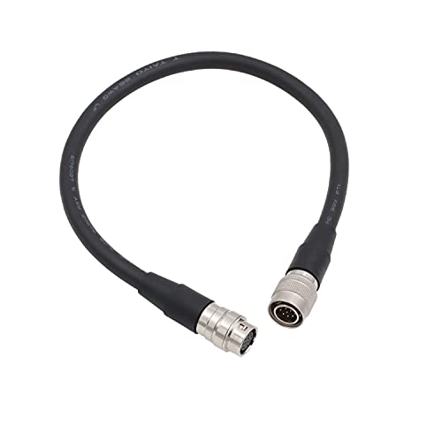 Cable Hirose de 12 pines macho a hembra HangTon AW-CA12T12A para lentes de iris y zoom ENG de 15 cm